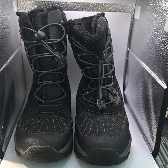 Geox Black Winter Boots Waterproof Mid-Calf Design - Picture 1 of 10
